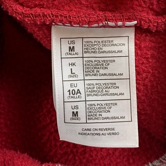 DISNEY PARKS Mickey Mouse 1/4 Zip Up Embroidered Fleece Sz Youth Medium - Picture 4 of 11